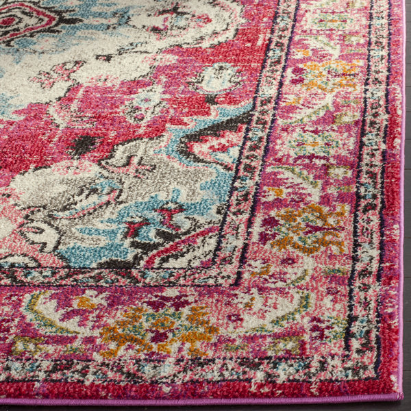 Mistana™ Tibbetts Performance Pink / Multi Rug & Reviews Wayfair